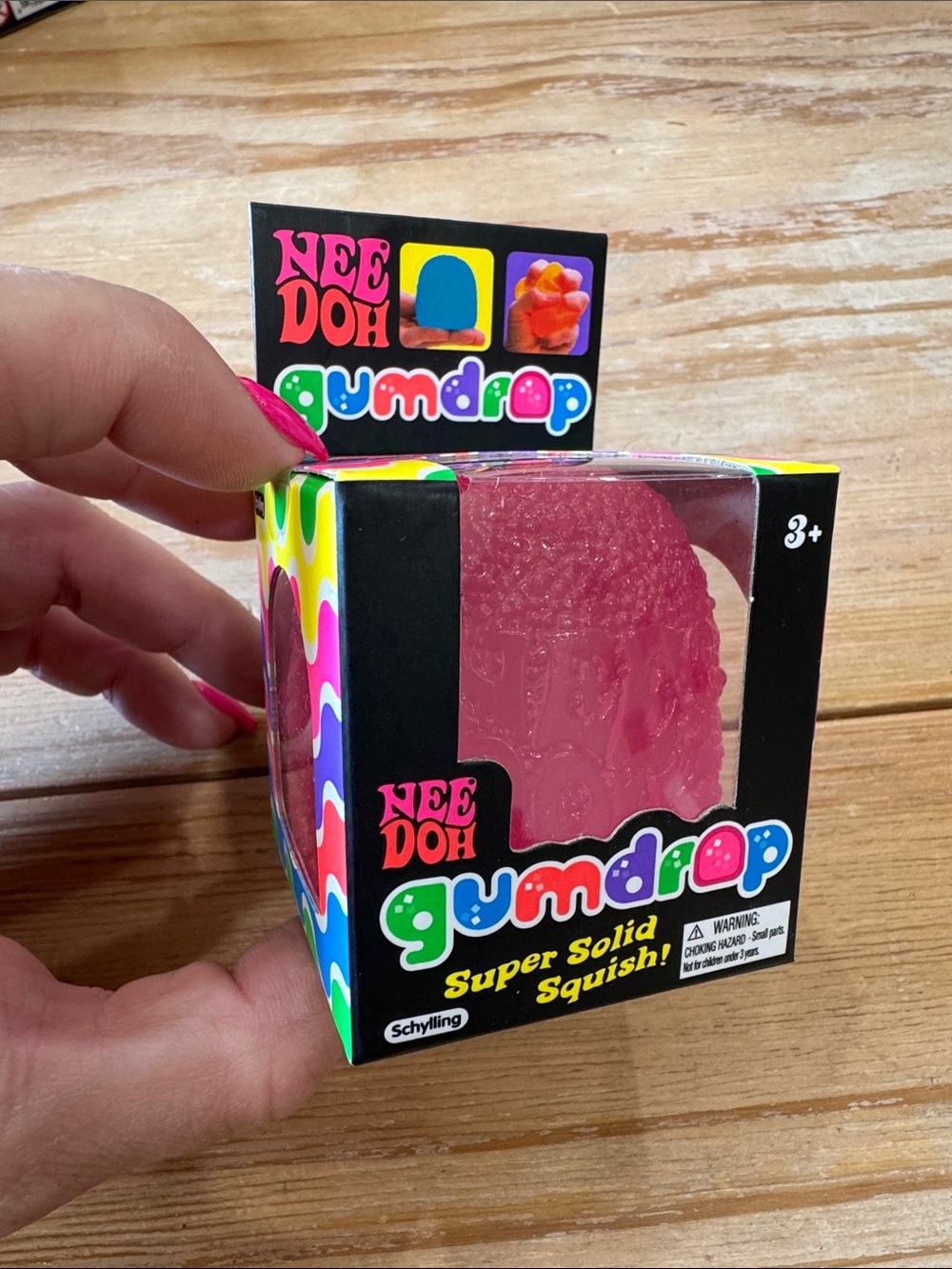 Needoh Gumdrop Super Solid Squish - Pink